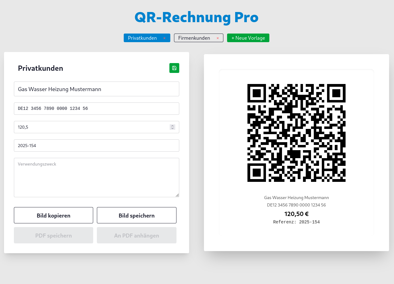 Privatkunden Screenshot